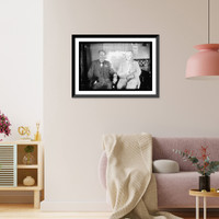 Historic Framed Print, Uncle Joe Cannon & Speaker Clark, 80th birthday, May 6, 1916,  17-7/8" x 21-7/8"