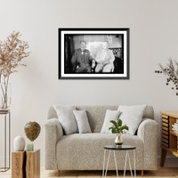 Historic Framed Print, Uncle Joe Cannon & Speaker Clark, 80th birthday, May 6, 1916,  17-7/8" x 21-7/8"