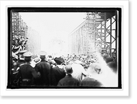Historic Framed Print, Launching of Pennsylvania, 1915 - 3,  17-7/8" x 21-7/8"