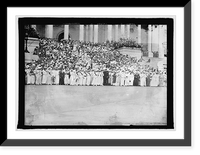 Historic Framed Print, Suffragettes at U.S. Capitol, [Washington, D.C.], 1917,  17-7/8" x 21-7/8"