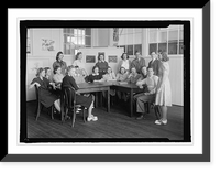 Historic Framed Print, Montgomery High School students, c.1936, Md.,  17-7/8" x 21-7/8"