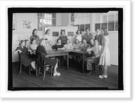 Historic Framed Print, Montgomery High School students, c.1936, Md.,  17-7/8" x 21-7/8"
