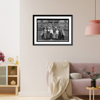 Historic Framed Print, Eastern High School students, Wash., D.C., 1935,  17-7/8" x 21-7/8"