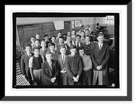 Historic Framed Print, Students, Eastern High School, [Washington, D.C.], 1941,  17-7/8" x 21-7/8"