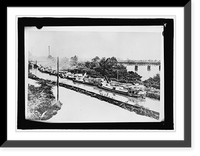 Historic Framed Print, View on canal,  17-7/8" x 21-7/8"