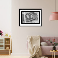 Historic Framed Print, Lincoln Music Hall, 9th & D, [Washington, D.C.], destroyed by fire Dec. 5, 1886 ([...] r,  17-7/8" x 21-7/8"