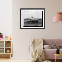 Historic Framed Print, Ford Motor Co., Banner Laundry truck at Geo. Wash. Mem., [Alexandria, Va.],  17-7/8" x 21-7/8"