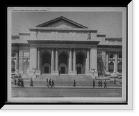 Historic Framed Print, The New York Public Library, entrance,  17-7/8" x 21-7/8"