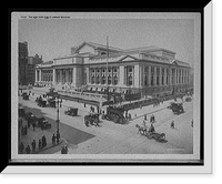 Historic Framed Print, New York Public Library Building, The,  17-7/8" x 21-7/8"