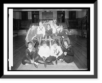 Historic Framed Print, War risk, Gym. team, 1919, girls,  17-7/8" x 21-7/8"