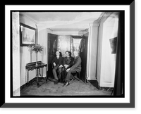 L to R, Gov. Brough of Arkansas, Ex. Sen. J. Hamilton Lewis, Mayor Geo. R. Lunn Sch, Vintage Print