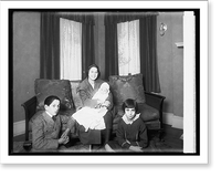 Historic Framed Print, Children of the Counselor of Chilean Embassy, Sena Don Gustavo Munigaza Varela, Eliza, a - 2,  17-7/8" x 21-7/8"