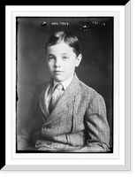 Chas. Taft, portrait bust of young boy Classic, Historic Reproduction
