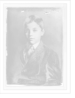 Chas. Taft, portrait bust of young boy Classic, Historic Reproduction