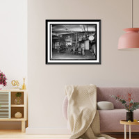 Historic Framed Print, Book conveyer machinery, [Library of Congress, Washington, D.C.],  17-7/8" x 21-7/8"