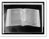 Historic Framed Print, Congressional Library, Md. Land Record book, [Washington, D.C.],  17-7/8" x 21-7/8"