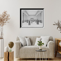 Historic Framed Print, Sculpture court, Toledo Museum of Art,  17-7/8" x 21-7/8"