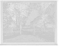 Historic Framed Print, The Mansion at Mt. Vernon from west gate,  17-7/8" x 21-7/8"