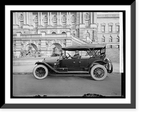 H.E.F. in Packard, in front of Library of Congress, Washington, D.C, Antique Wall Art