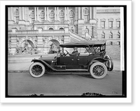 H.E.F. in Packard, in front of Library of Congress, Washington, D.C, Antique Wall Art
