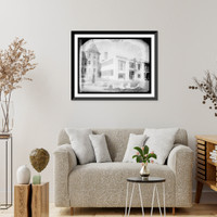 Historic Framed Print, Irving St. garage,,  17-7/8" x 21-7/8"