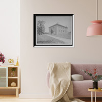 Historic Framed Print, Pohick Church, 1773 plans by Gen. [George] Washington,  17-7/8" x 21-7/8"