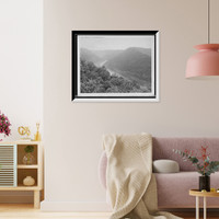 Historic Framed Print, New River canyon, east from Fayette, W. Va.,  17-7/8" x 21-7/8"