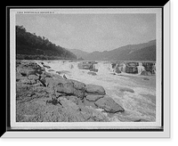 Historic Framed Print, Sandstone Falls, New River, W. Va.,  17-7/8" x 21-7/8"