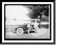 Historic Framed Print, Allen car, 1920 - 2,  17-7/8" x 21-7/8"