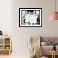 Historic Framed Print, Dorothy [...] French graduating class group, 8th grade,  17-7/8" x 21-7/8"
