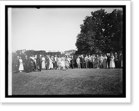 Historic Framed Print, Pageant, Vets of Foreign Wars, scene in Santiago,  17-7/8" x 21-7/8"