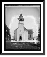 Historic Framed Print, Mechanicsville, [Maryland], Catholic Church, exterior,  17-7/8" x 21-7/8"