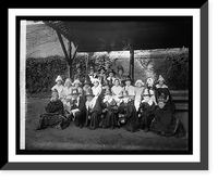 Historic Framed Print, Force School, Pilgrim Day group, 1920 - 2,  17-7/8" x 21-7/8"