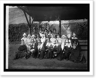 Historic Framed Print, Force School, Pilgrim Day group, 1920 - 2,  17-7/8" x 21-7/8"