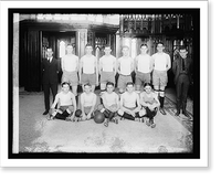 Historic Framed Print, Catholic University basketball, 1920,  17-7/8" x 21-7/8"