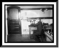 Historic Framed Print, Dr. W.W. Coblentz, Bureau [of] Standards, 1/25/21,  17-7/8" x 21-7/8"