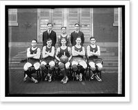 Historic Framed Print, Junior High School basketball team, 1921 - 2,  17-7/8" x 21-7/8"