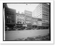 Historic Framed Print, Gaseh[?] & Brige[?], F St., [Washington, D.C.], view,  17-7/8" x 21-7/8"