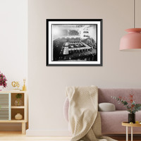 Historic Framed Print, Conference in session - 3,  17-7/8" x 21-7/8" Historic Framed Print, Conference in session - 3,  17-7/8" x 21-7/8"