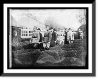 Historic Framed Print, Marshal Foch at Mt. Vernon, [Virginia],  17-7/8" x 21-7/8"