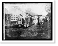 Historic Framed Print, Marshal Foch at Mt. Vernon, [Virginia],  17-7/8" x 21-7/8"