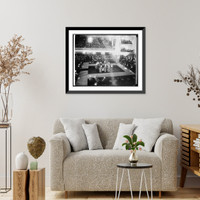 Historic Framed Print, Closing session of Arm. conf.,  17-7/8" x 21-7/8"