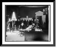 Harding signing Agrl. Bill, 2/18/21, Antique Print