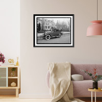 Historic Framed Print, Dunigan auto,  17-7/8" x 21-7/8"