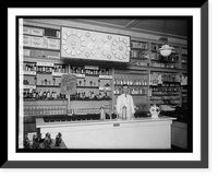 Historic Framed Print, Peoples Drug store, 31 & M, [Washington, D.C.], soda fountian,  17-7/8" x 21-7/8"