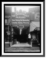 Antique Photo Print - Washington, DC - Grand Palace, shoe shining