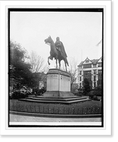 Historic Framed Print, Pulaski Statue, [Washington, D.C.],  17-7/8" x 21-7/8"