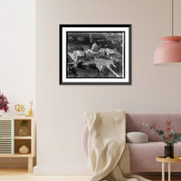 Historic Framed Print, Capitol, [Washington, D.C.] from air,  17-7/8" x 21-7/8"