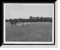 Historic Framed Print, Full dress parade inspection, West Point, N.Y.,  17-7/8" x 21-7/8"