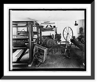 Historic Framed Print, Mt. Vernon, [Virginia], Spinning room,  17-7/8" x 21-7/8"